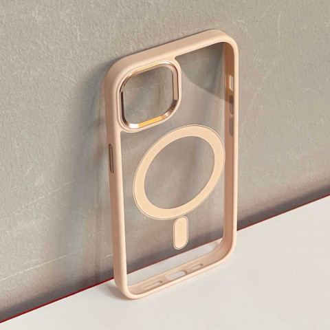 Чехол Crystal case with MagSafe для iPhone 14 (Pink) Чехол Crystal case with MagSafe для iPhone 14 (Pink)